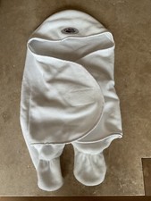 Unisex baby boy girl white Bug in a rug wrap buggy car seat