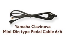 Yamaha Clavinova/Arius Pedal Cable (Mini DIN type to 6-pin, 6-wired)
