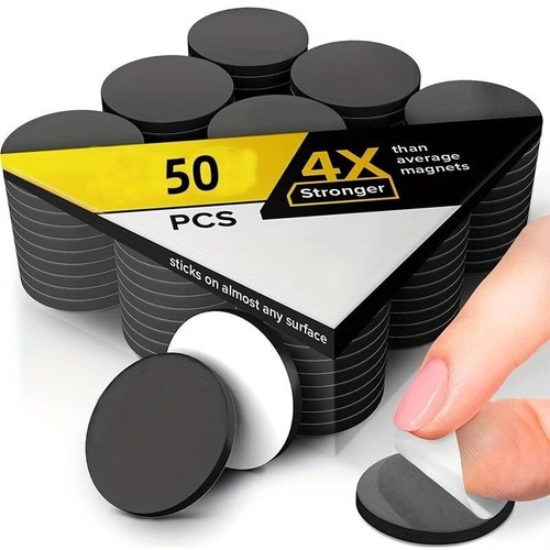 Self adhesive magnetic discs - self,