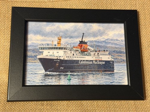 6x4 framed watercolour print - framed,