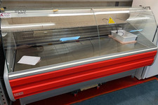 Zoin 2 Meter Serve Over Counter Fridge Curved Glass Rear Storage Granite Worktop