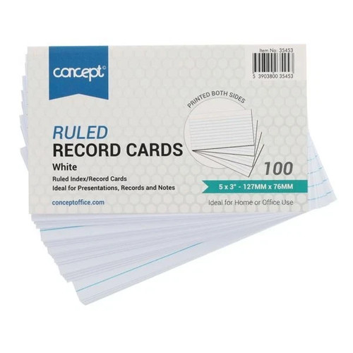Record cards - record,
