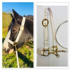 IN-HAND HALTER WHITE LEATHER