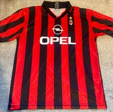 AC Milan Retro 1996/97 Home Shirt Large Mens L