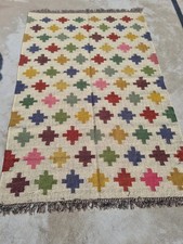 Handwoven Natural Boho Wool