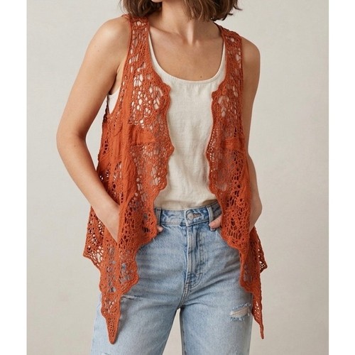Jostle crochet lace - crochet, vest