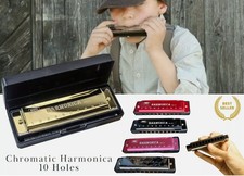 New Silver Swan Harmonica 10 Hole Key of C for Blues rock Jazz Folk harmonicaUK.