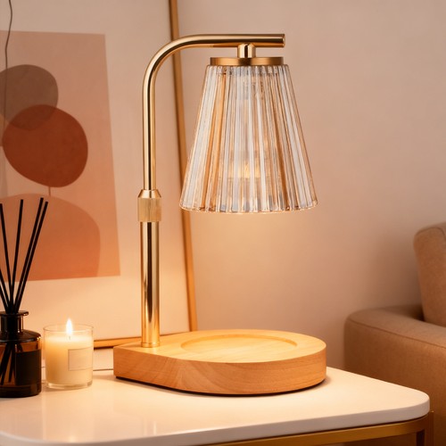 Wooden wax candle warmer lamp - warmer,
