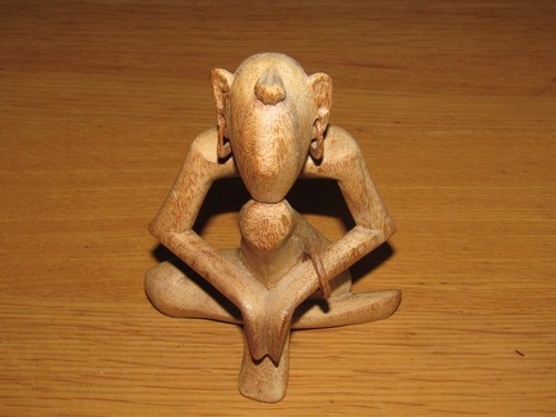 Rare vintage wooden meditation - rare,