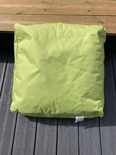 KAIKOO Large Lime Green Bean Bag - approx dimensions 60cm X 60cm X 15cm - VGC