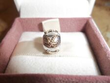Genuine Authentic Pandora Silver & 14ct Gold Dragonflies Charm 790898