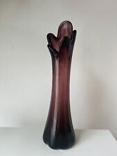 Vintage Hand-Blown Plum Purple