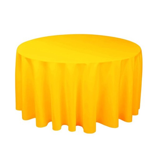 Round fabric tablecloth - round,