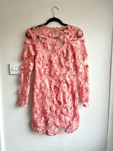 Topshop coral pink floral - pink,