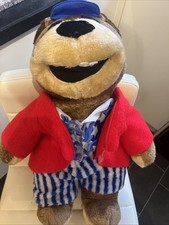 Pleasurewood Hills Woody Bear Mascot Soft Toy Plush 80s