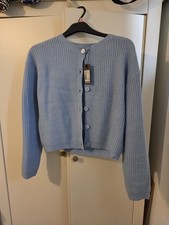 Baby Blue BOOHOO Cardigan Size