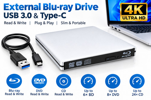 External blu ray - 4k, blu-ray