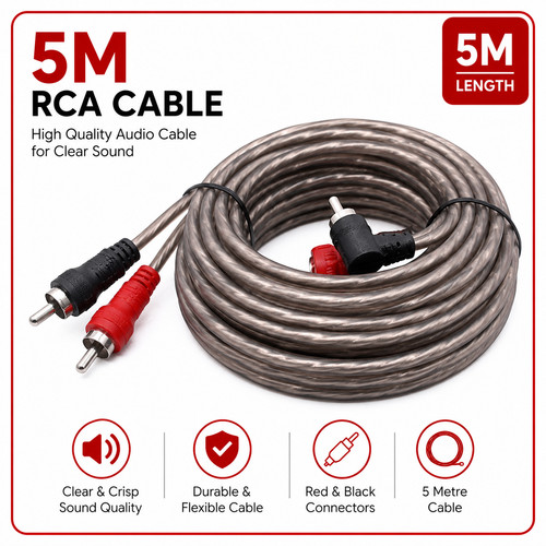 Shielded rca cable - rca, male