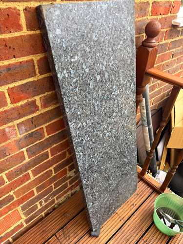 Polished granite fireplace - granite,