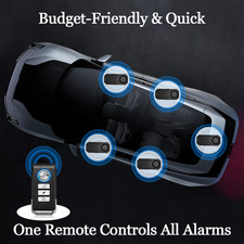 Wireless Anti-Theft Burglar Security Alarm For Car Motorcycle 5Alarms+5Remotes