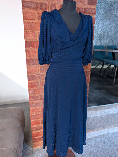 Little mistress blue wrap midi - mistress,