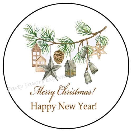 Merry christmas tree ornaments - merry,