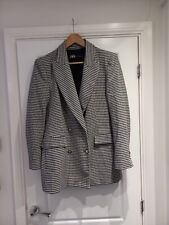 Zara Black White Dogtooth