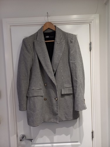 Zara black white dogtooth - zara,