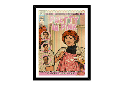 Pretty pink vintage comic - in,