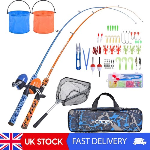 Kids fishing pole - set, with