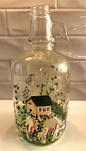 Vintage hand painted half - hand,