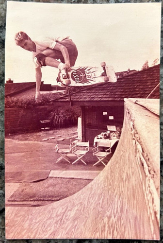 Vintage photo half - photo, skate