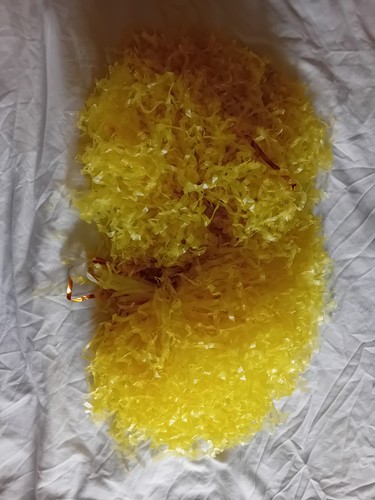 Cheerleading pom poms - poms,, yellow