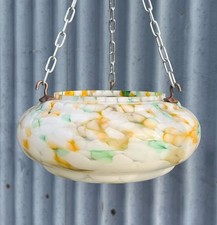 Vintage Art Deco Hanging Glass