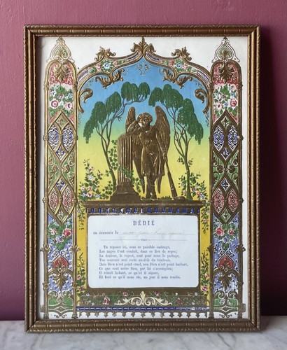 Victorian mourning print - victorian,