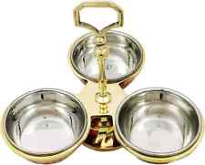 Copper Chutney Tray Gold Brass