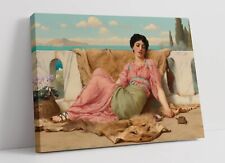 JOHN WILLIAM GODWARD, THE QUIET PET -CANVAS WALL ARTWORK PIC PRINT