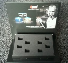 Qpod Pool Snooker Cue Chalk Holder Collectible Display Stand NEW