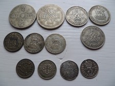12 x British Pre 1947 Silver