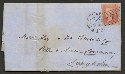 Postal history 1863 - gb, penny