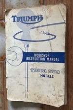 TRIUMPH TIGER CUB T15  T20 T20C T20S OWNERS WORKSHOP INSTRUCTION MANUAL USED 