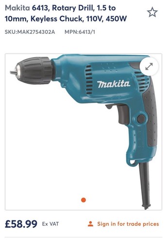 Makita drill 6413 brand - 6413,