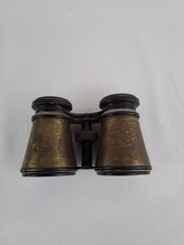 Vintage Brass Opera Glasses Binoculars Antique Theater Optics Collectible Decor