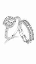 White Gold Plated CZ Three