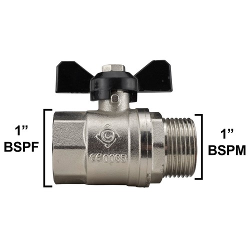 Metal butterfly bib valve full - butterfly,