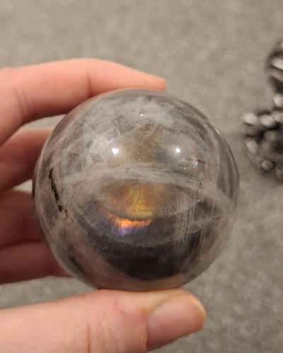 Labradorite crystal sphere - labradorite,