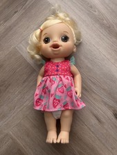 Baby Alive Magical Mixer Baby Doll Strawberry blonde. Doll dress and nappy only 