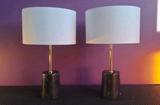 2 x Made.Com Black Marble