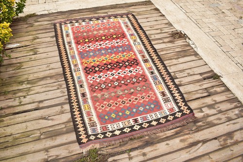 Afghan rug x68 handwoven - afghan, 41''x68''