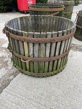 1920’s Old Château Wine Press, Tree Seat, Tree Surround, Solid Oak